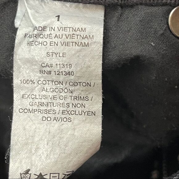 Garage Festival Shorts Black Distressed Lace Trim Women's 1 - Picture 5 of 10